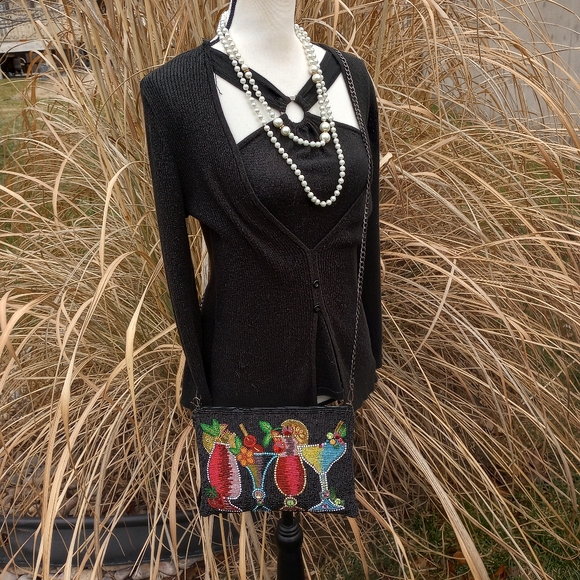 Mary Frances Drinks on Me Beaded Cocktail Bag - Picture 2 of 16